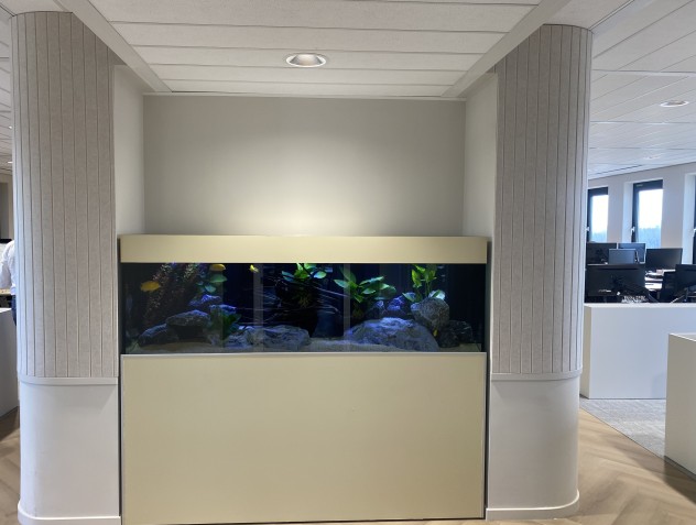 Vilt wandpanelen rond gezet