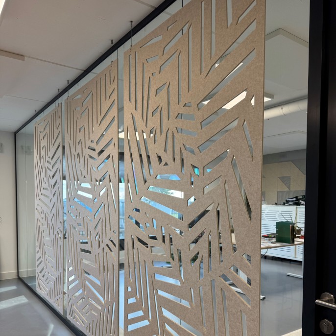 Vilt panelen hangend