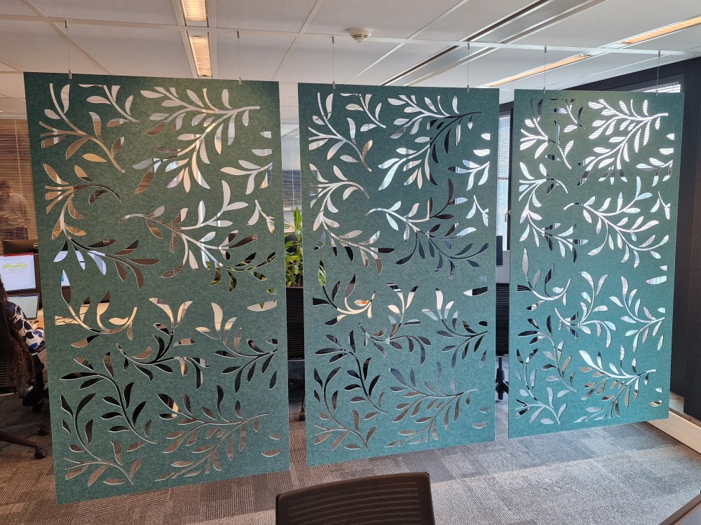 Akoestische panelen en kantoor signing door HDV