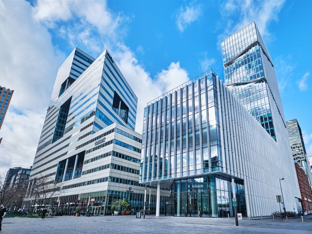 Kantoorgebouwen op de Zuidas in Amsterdam