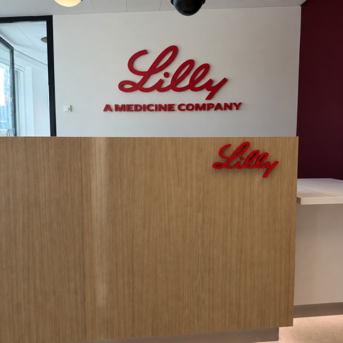 3D signing en interieur branding voor Lilly Utrecht